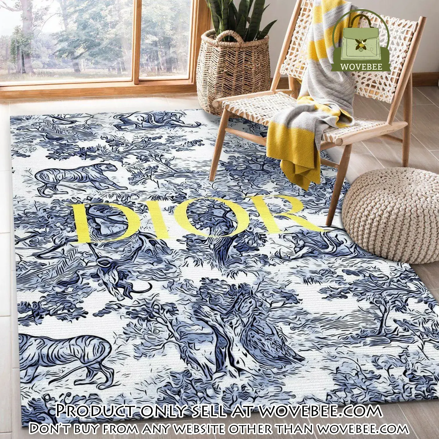 Dior rug fashion brand rug floor decor home decor wvb0018292